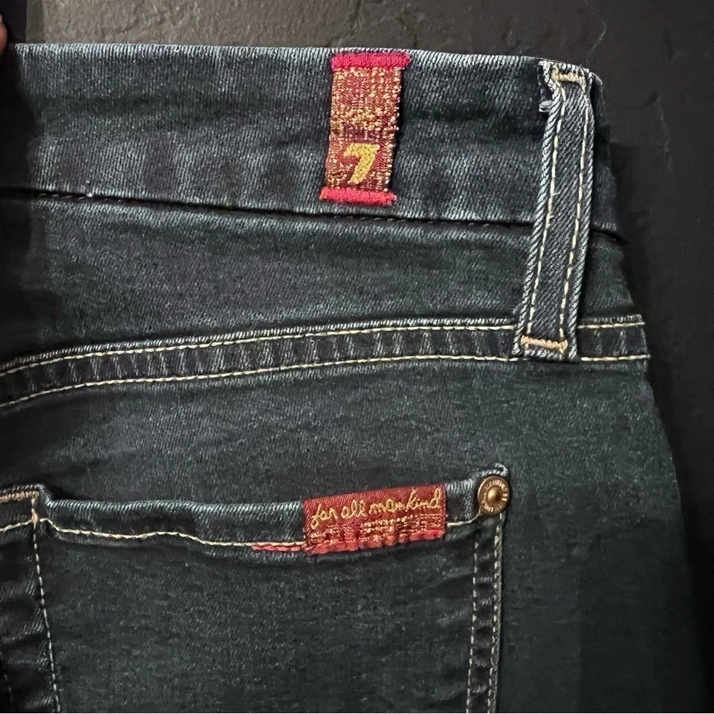 7 jeans B(AIR) ANKLE SKINNY IN STREAM Size:27 Color: Blue skinny jeans mid-rise - Picture 8 of 9